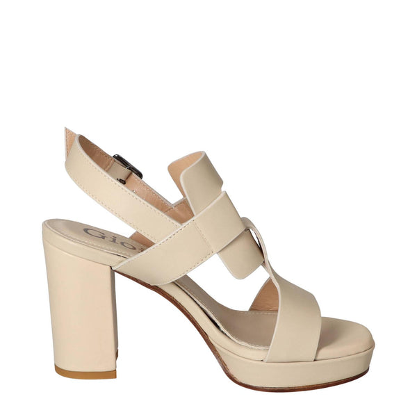 Sandales, beige clair