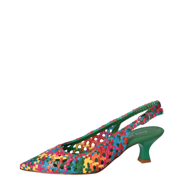 Slingback, multicolore