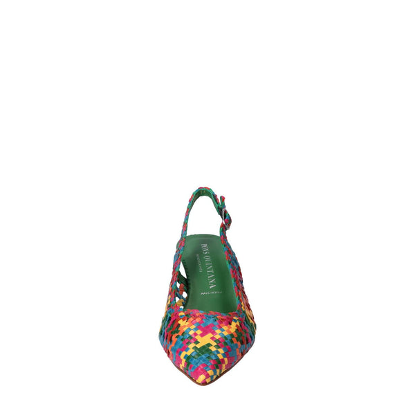 Slingback, multicolore