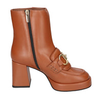 Booties, Cognac