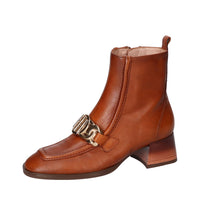 Booties, Cognac