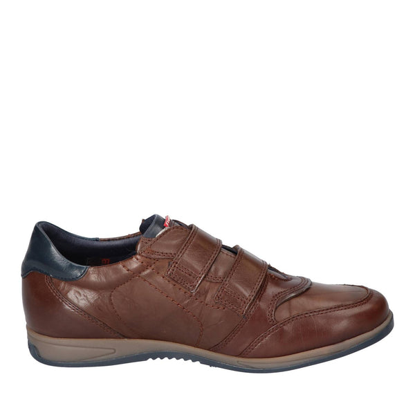 Chaussures Velcro, marron foncé