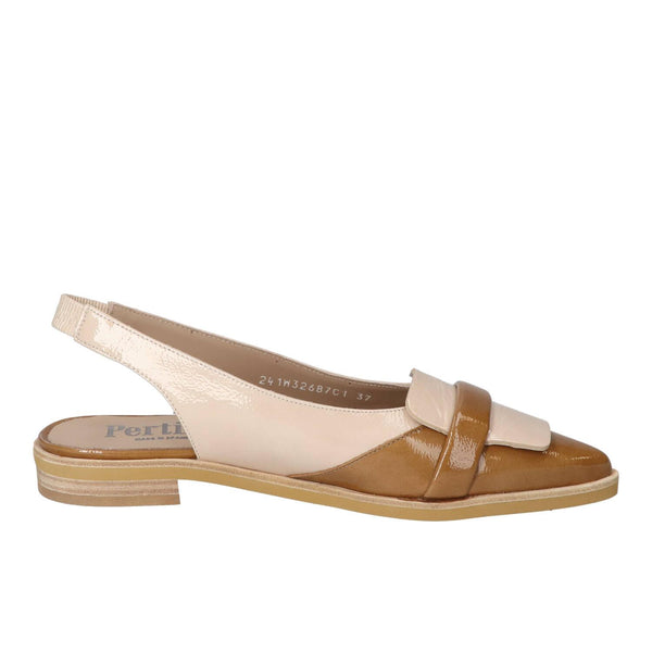 Slingback, beige clair