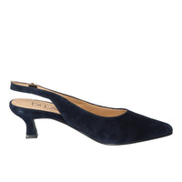 Slingback, bleu