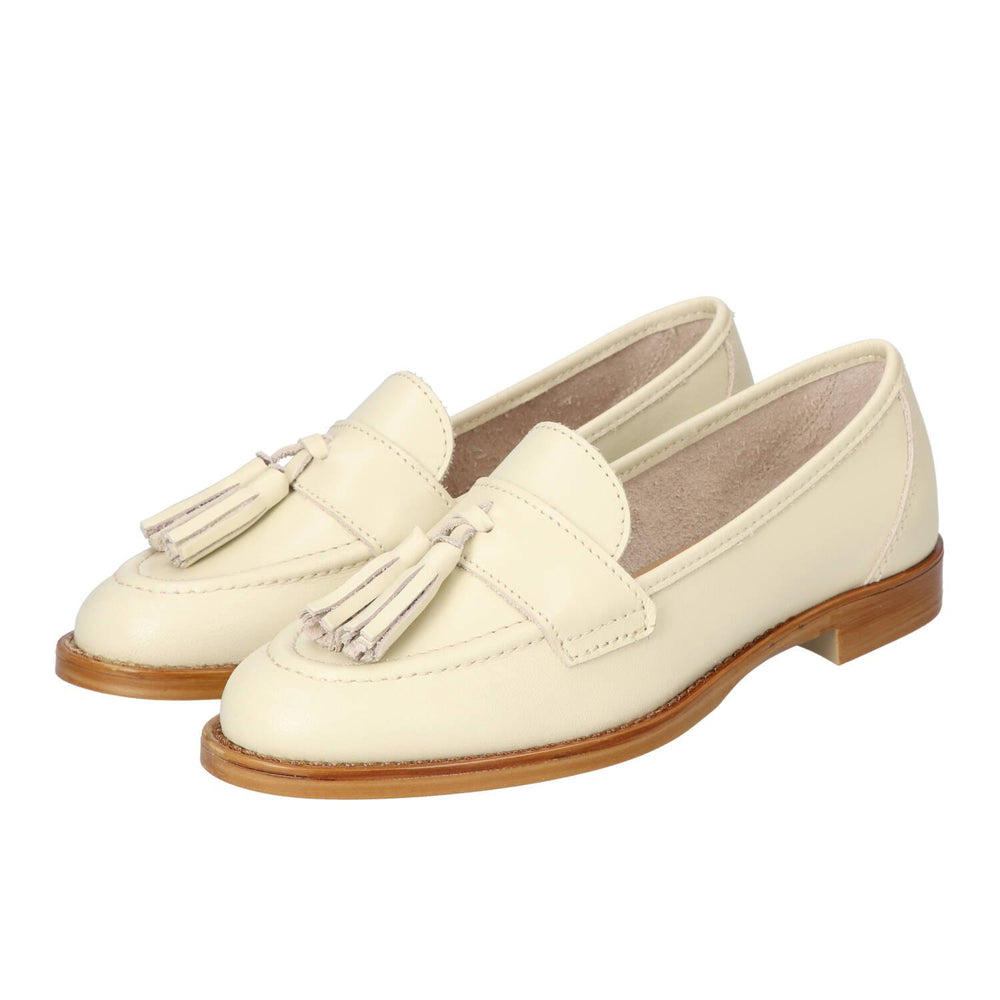 Chaussures à enfiler, Beige clair