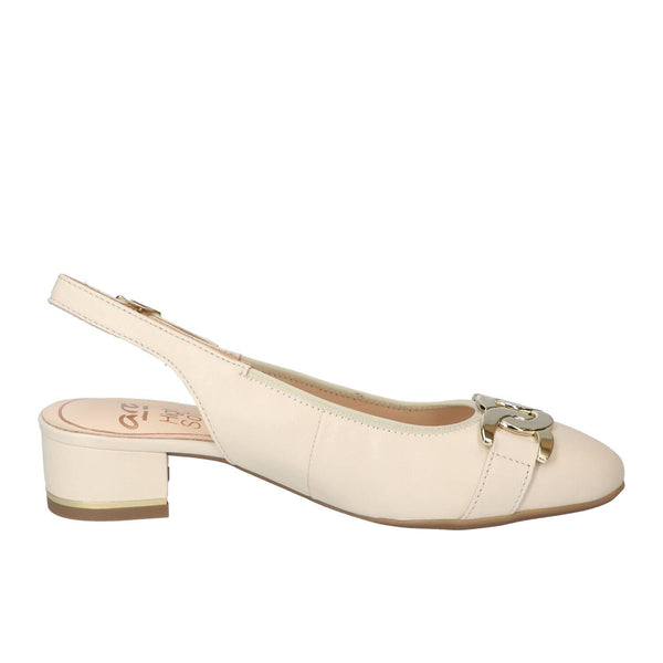 Slingback, beige clair