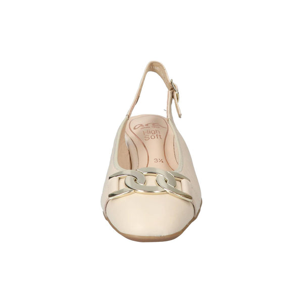 Slingback, beige clair