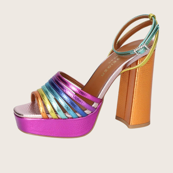 Sandales, multicolore