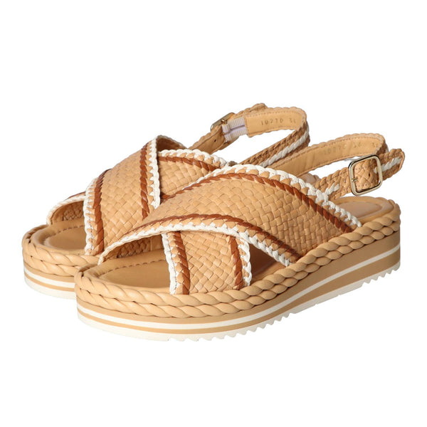 Sandales, beige clair