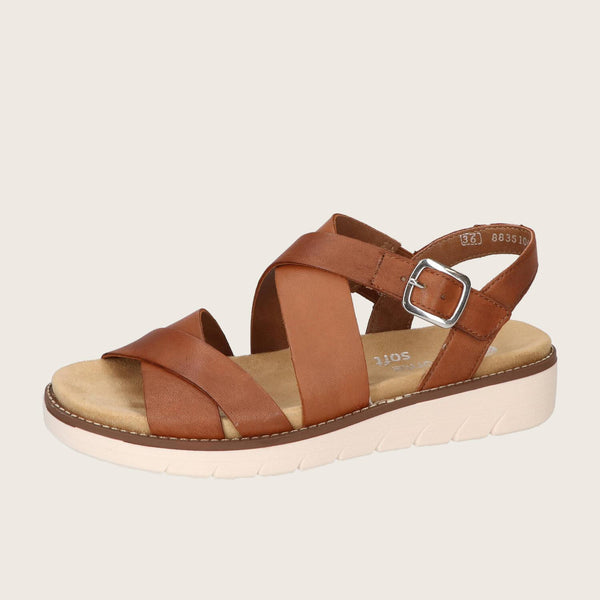 Sandalen, Cognac