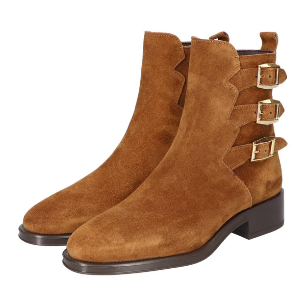 Booties, Cognac