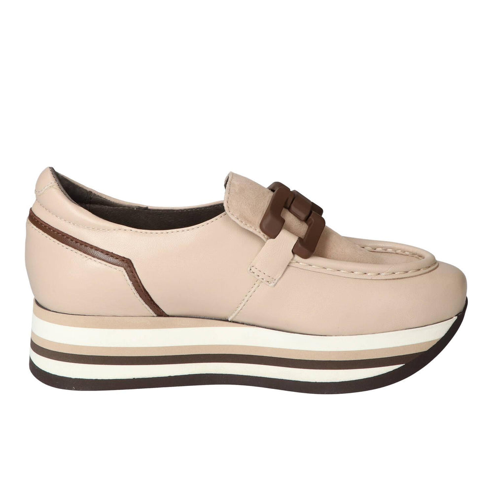 Chaussures à enfiler, Beige clair