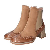 Bottines, Beige Clair