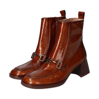 Booties, Cognac