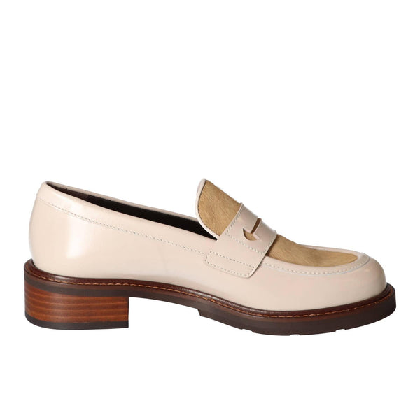 Chaussures à enfiler, Beige clair