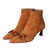 Booties, Cognac