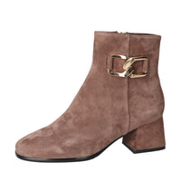 Booties, Taupe