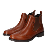 Booties, Cognac