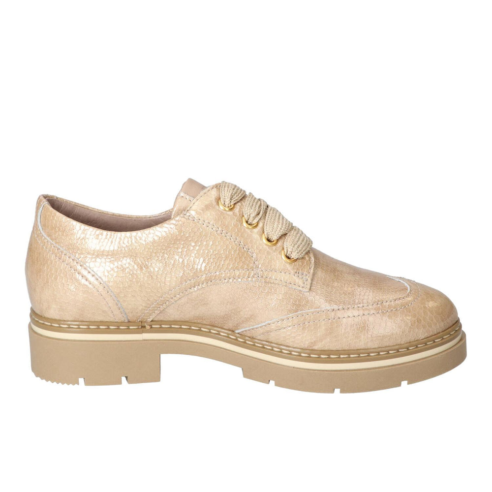 Chaussures à lacets, Beige clair