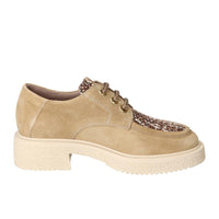 Chaussures à lacets, Beige clair