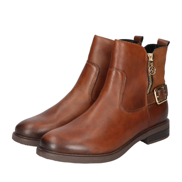 Booties, Cognac